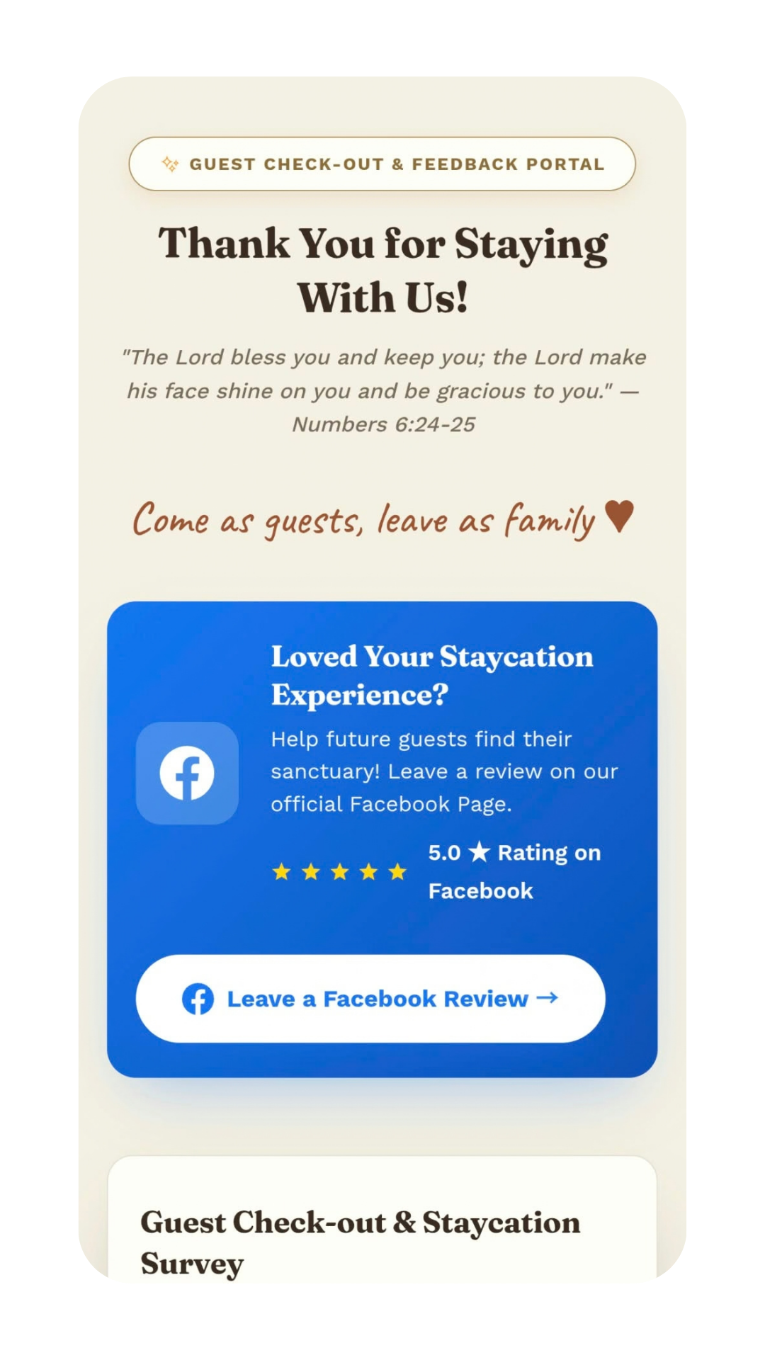 Feedback-Reviews Page